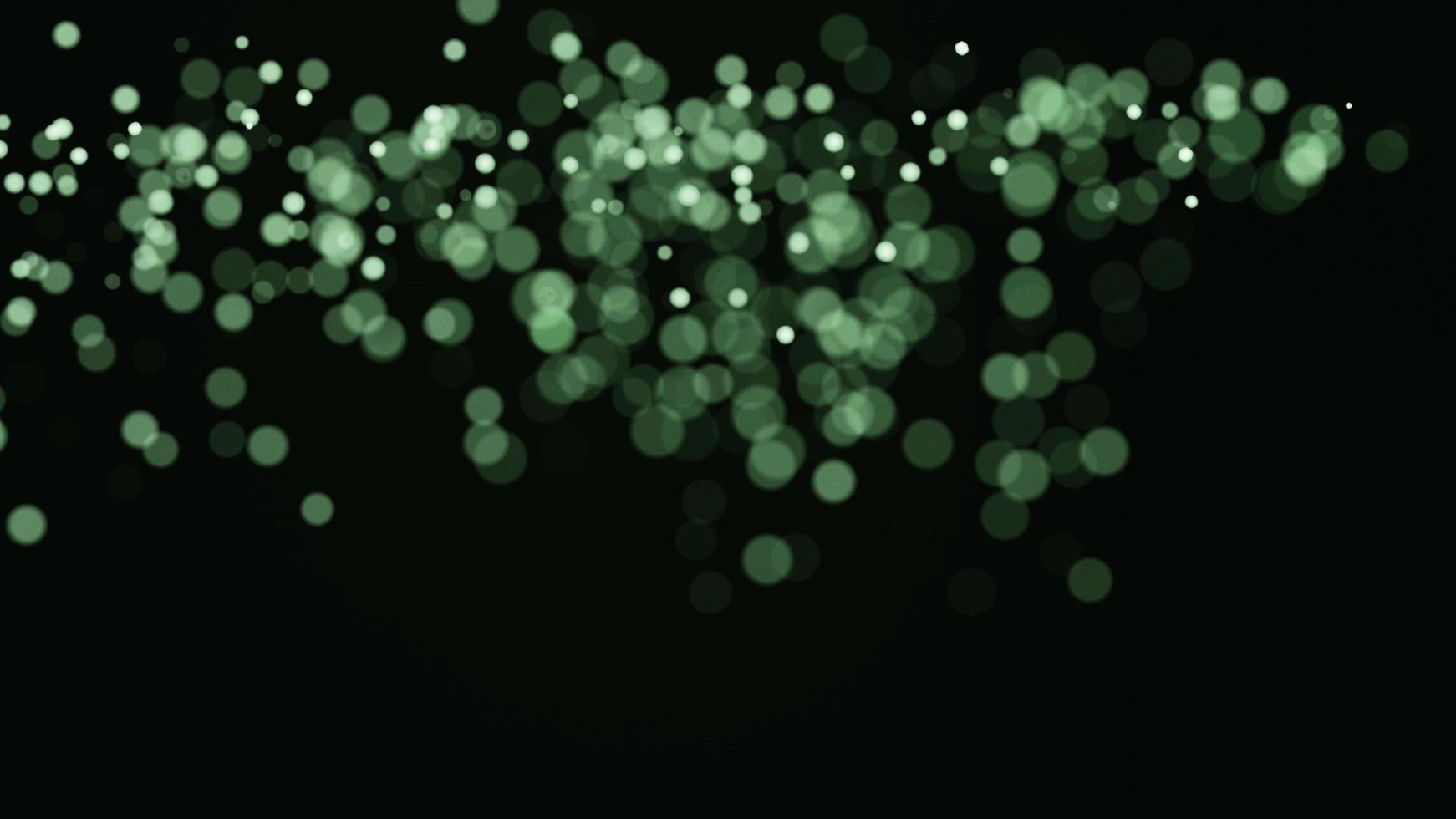 Abstract green bokeh background 3D render illustration photo