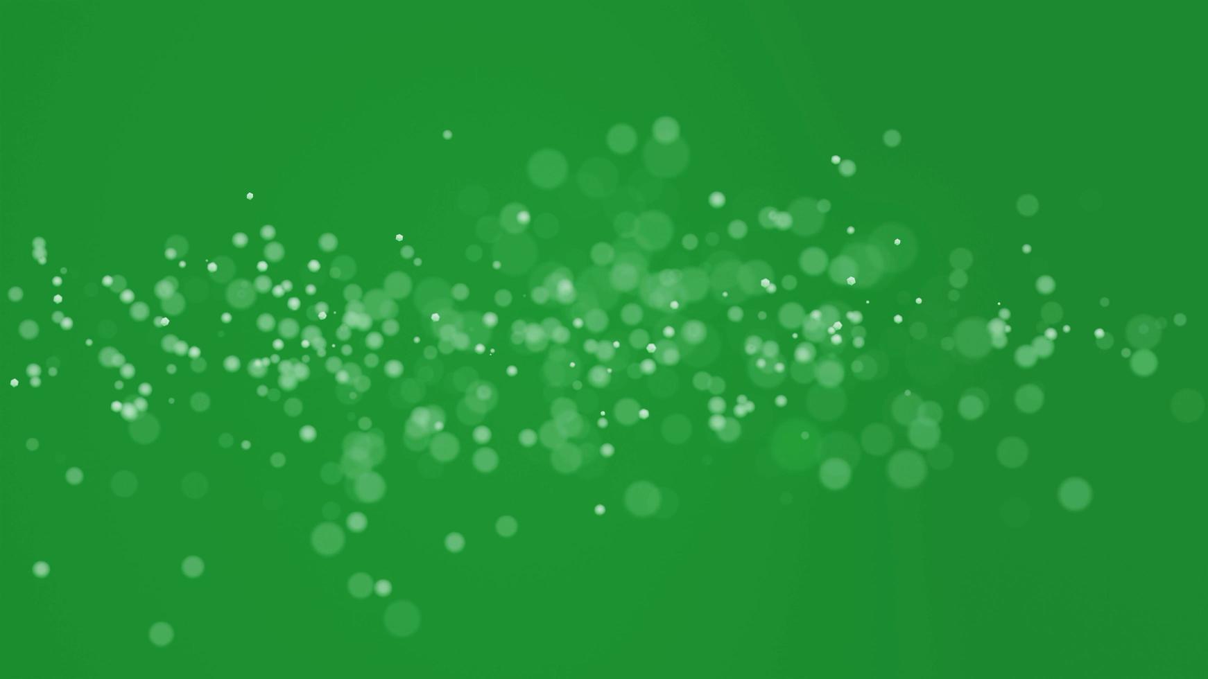 Abstract green bokeh background 3D render illustration photo