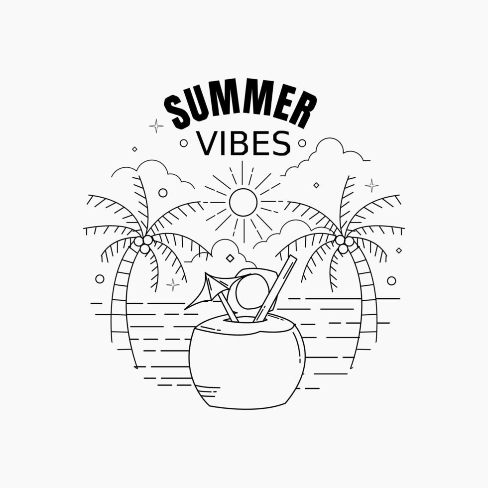 It is summer time vector lllustration