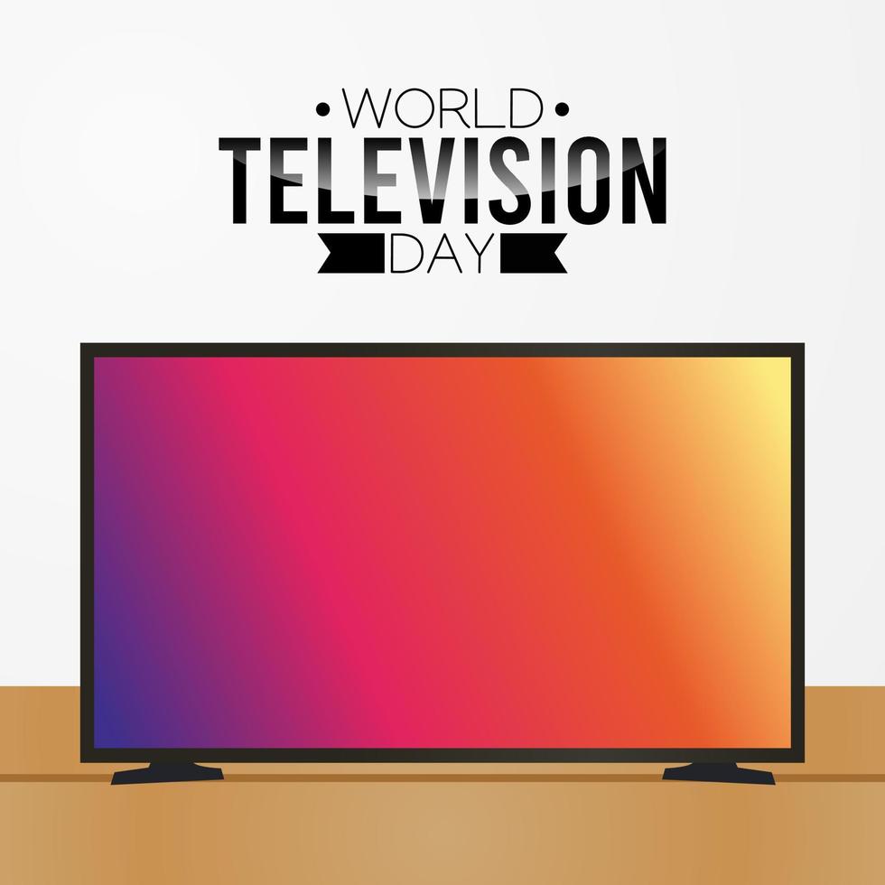 world television day vector illustration