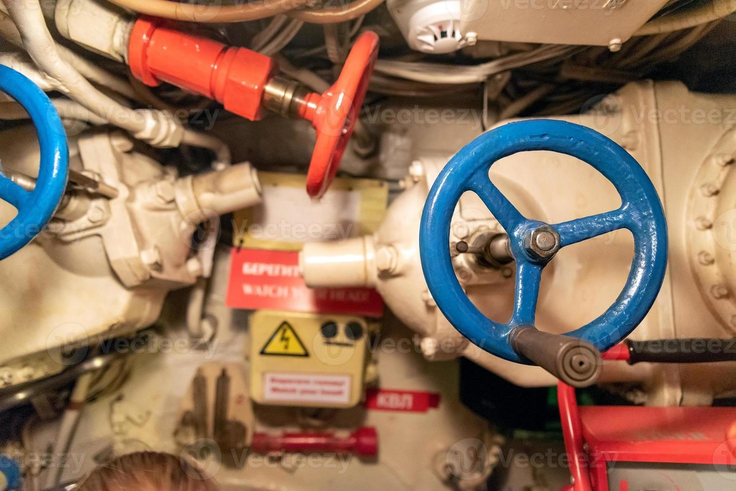 The main air engine on a submarine. It is used to supply high-pressure air to a common ballast tank. photo