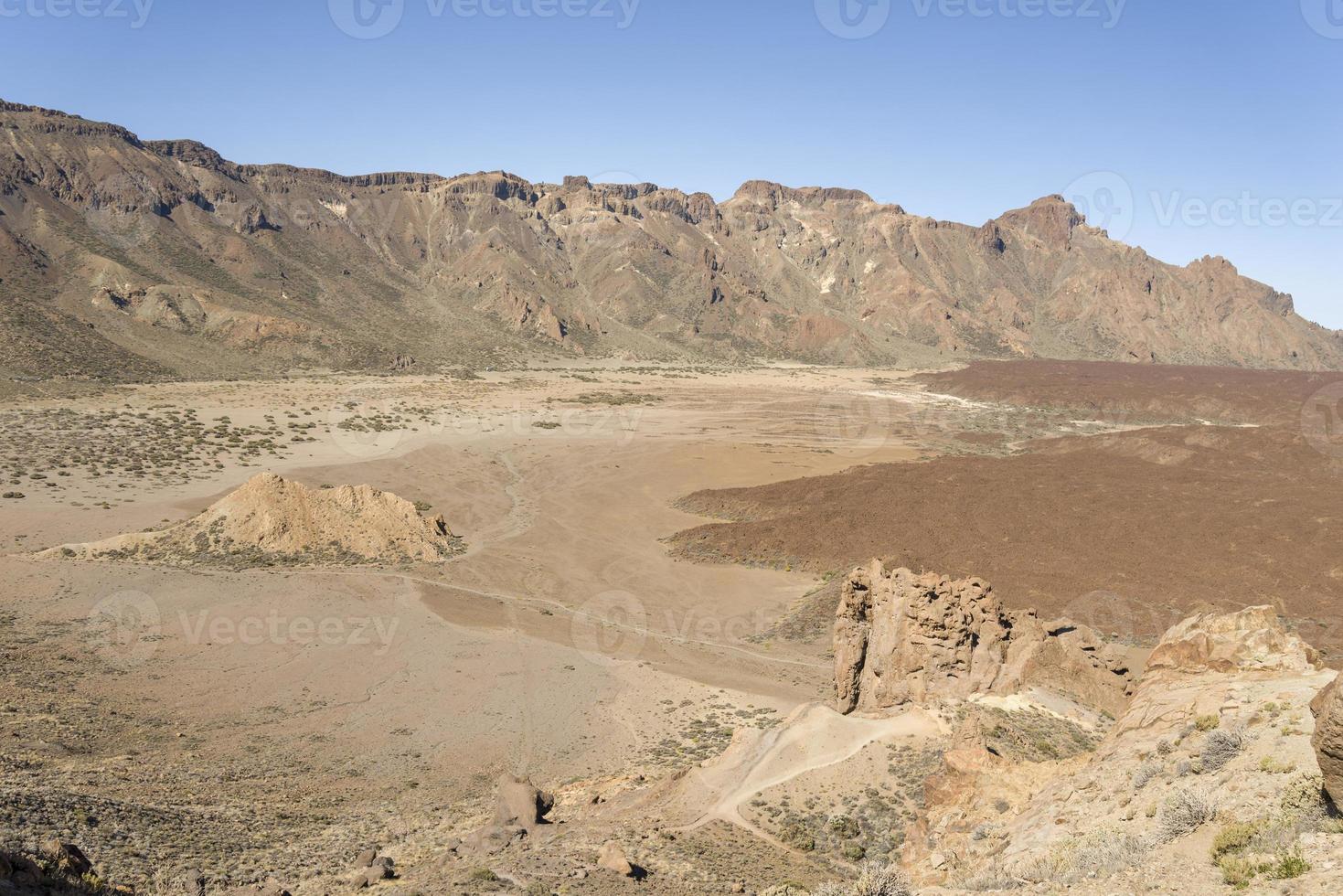 Mountains near Teide volcano, Canary Islands on a summer day. photo