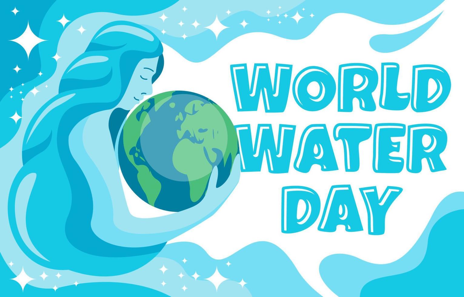 World Water Day Background Concept vector