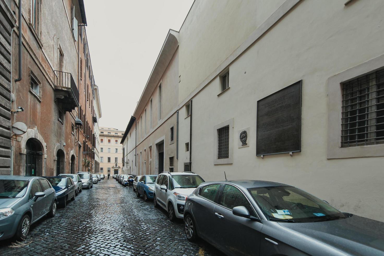 Via Caetani in Rome. Place where the body of statesman Aldo Moro was found photo
