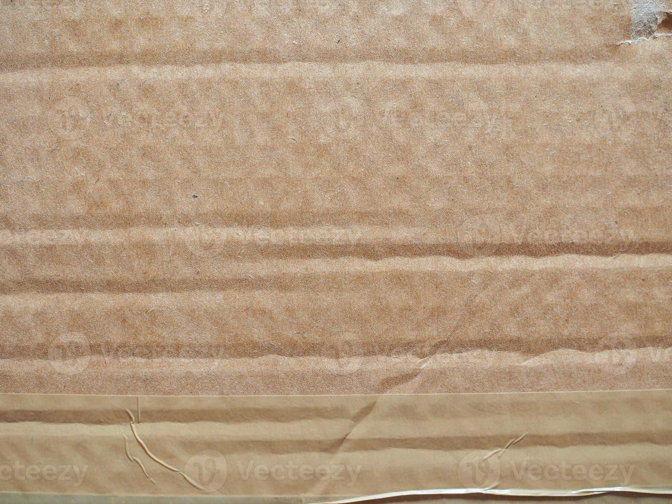 Brown corrugated cardboard background photo