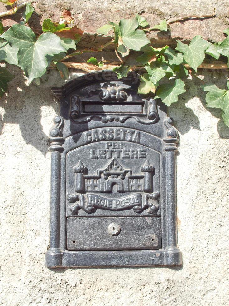 Ancient italian mailbox photo