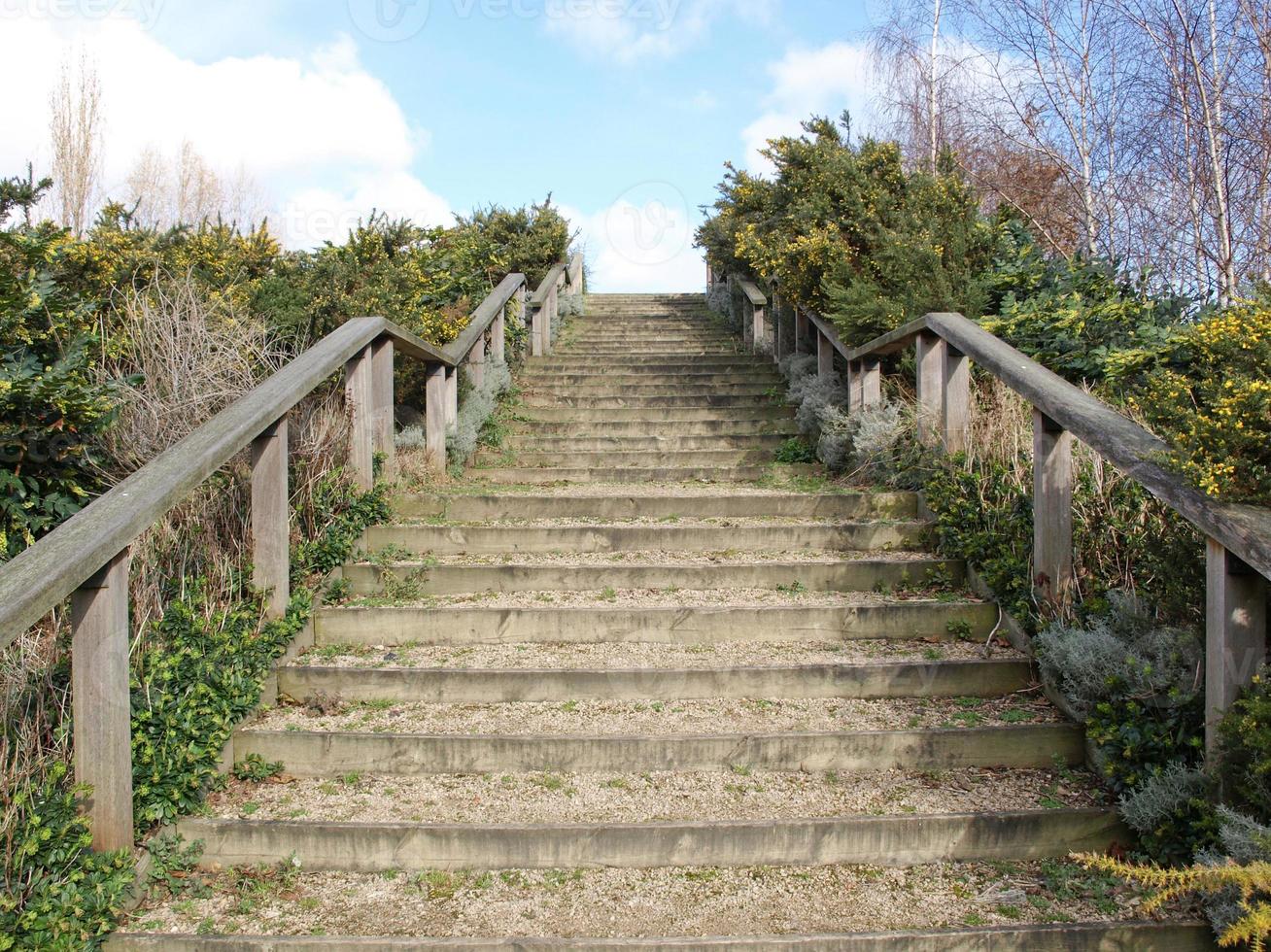 Stairway to the hill top photo