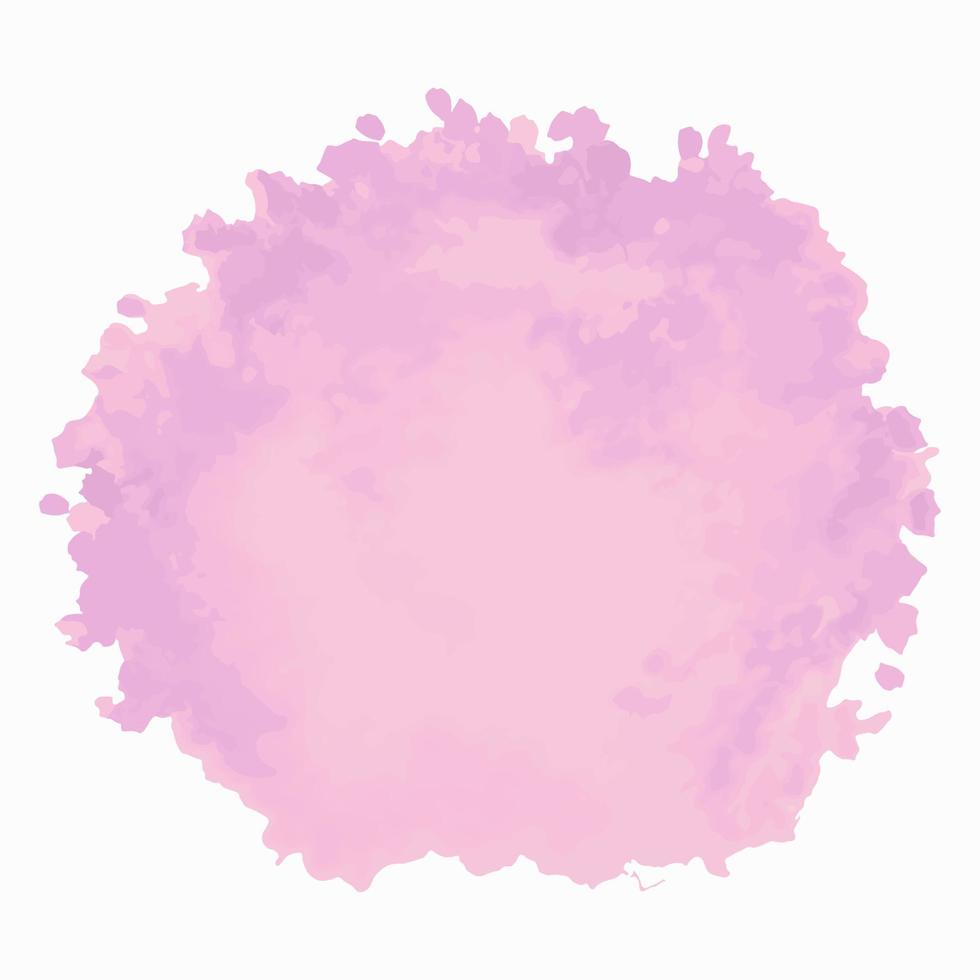 watercolor blot with smudge drips and stains vector