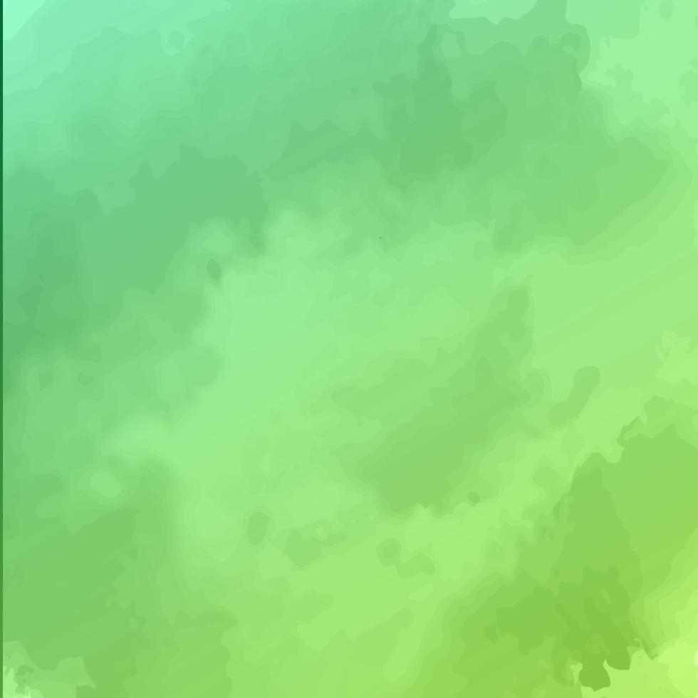 fondo de acuarela abstracto verde con manchas de gotas y manchas de manchas vector