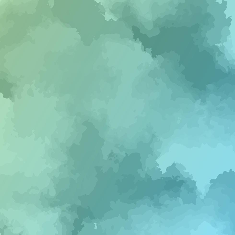 blue abstract watercolor background with drips blots and smudge stains vector