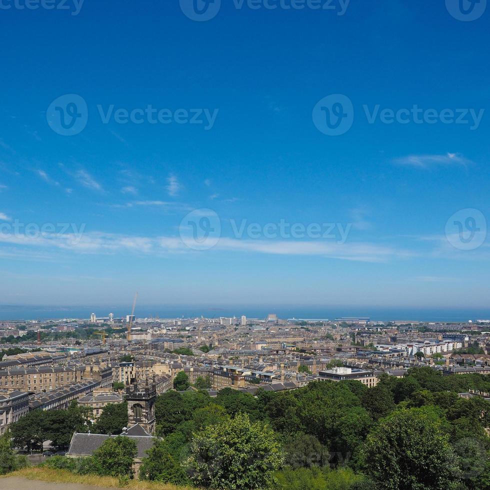 Aerial view of Edinburgh from Calton Hill photo