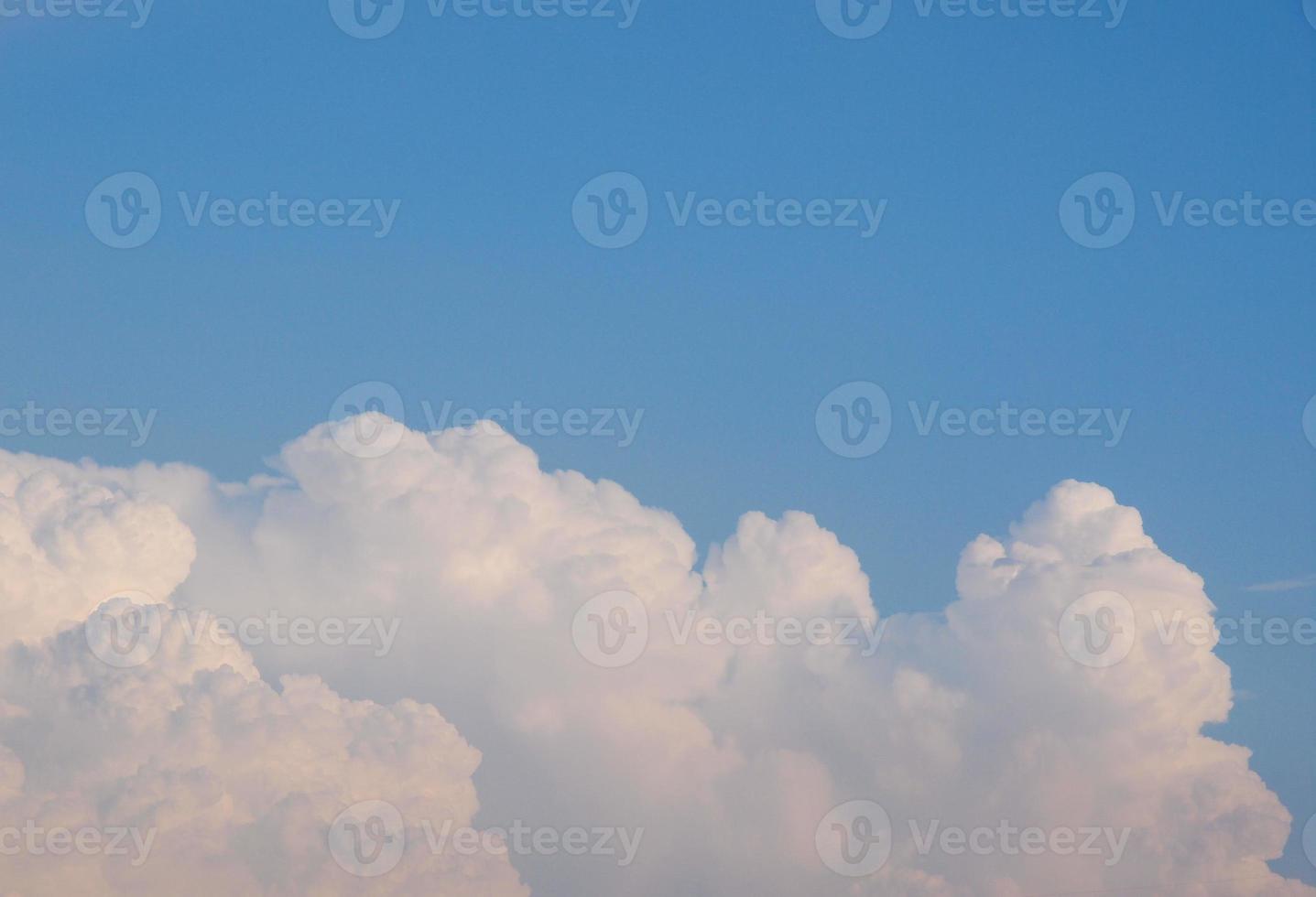 Blue sky with clouds photo