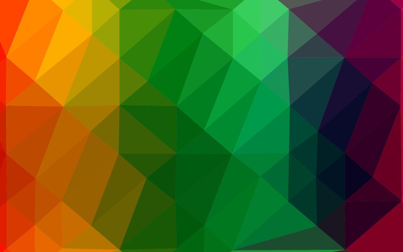 Light Multicolor, Rainbow vector low poly cover.