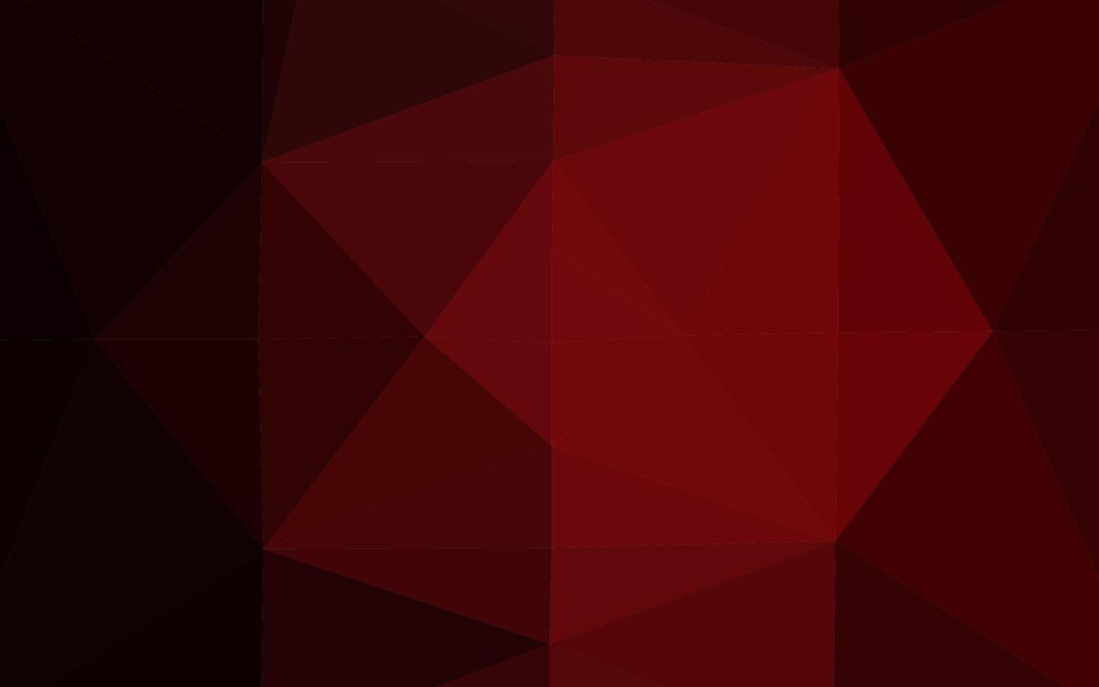 Dark Red vector shining triangular background.