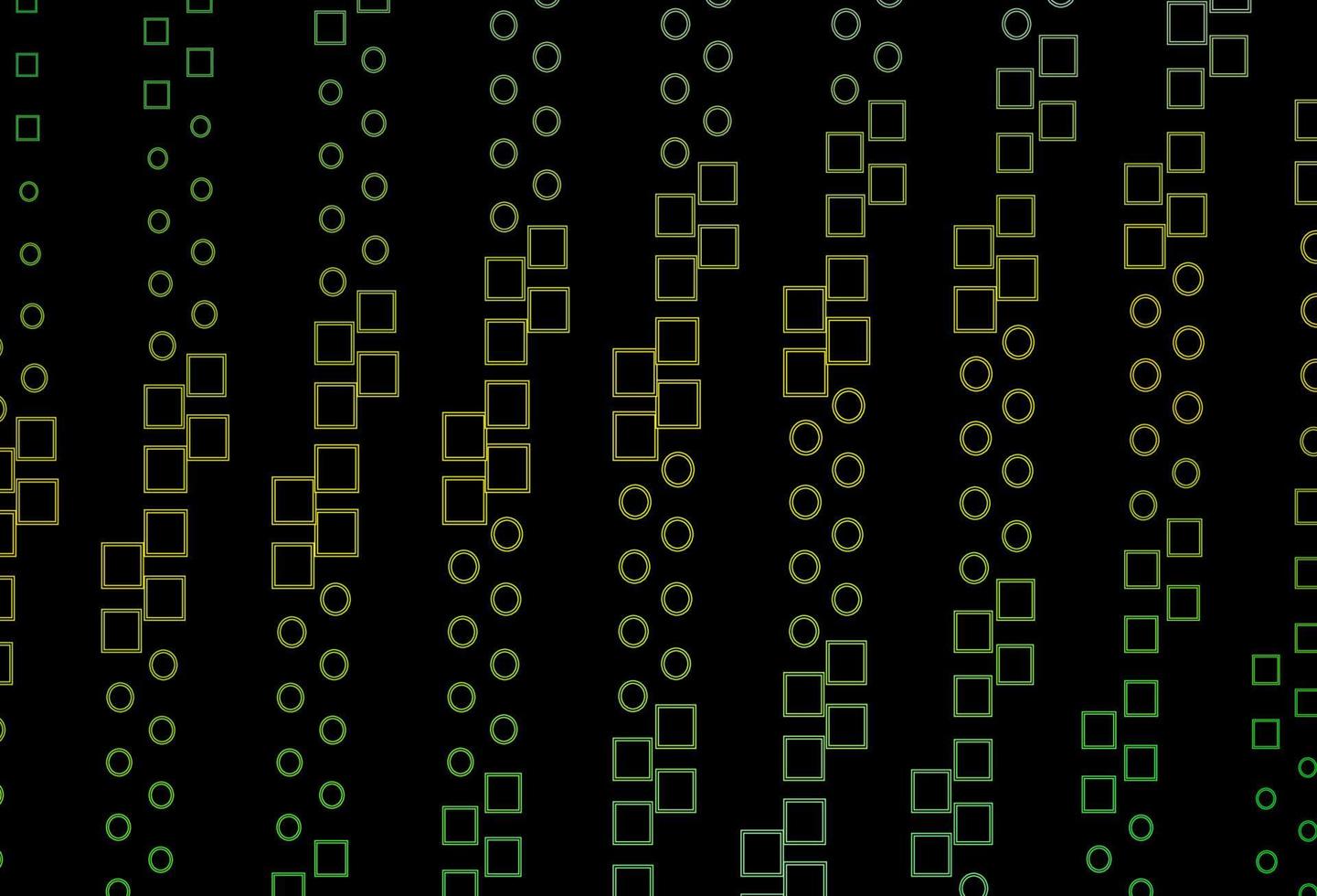 Dark Green, Yellow vector background with rectangles.