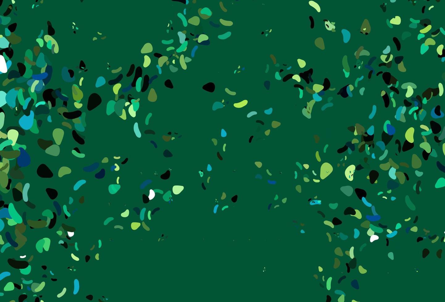 Light Green, Yellow vector background with abstract forms.