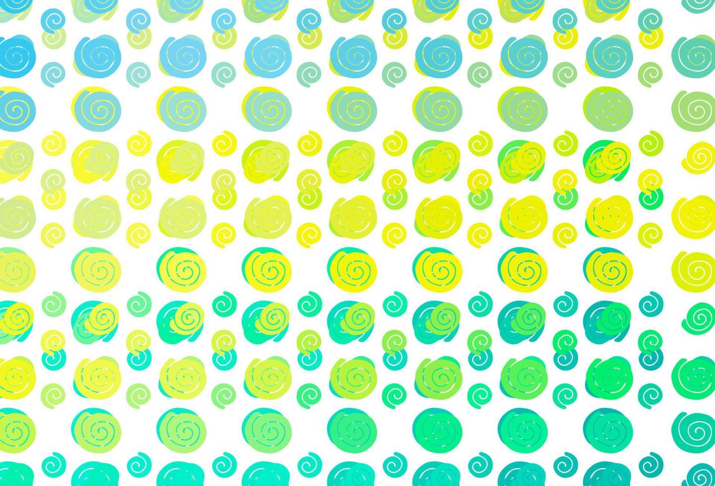 Light Green, Yellow vector background with bent lines.