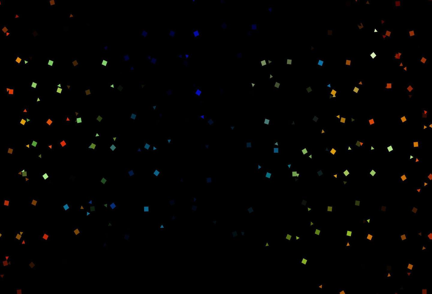 Dark Multicolor, Rainbow vector texture in poly style with circles, cubes.