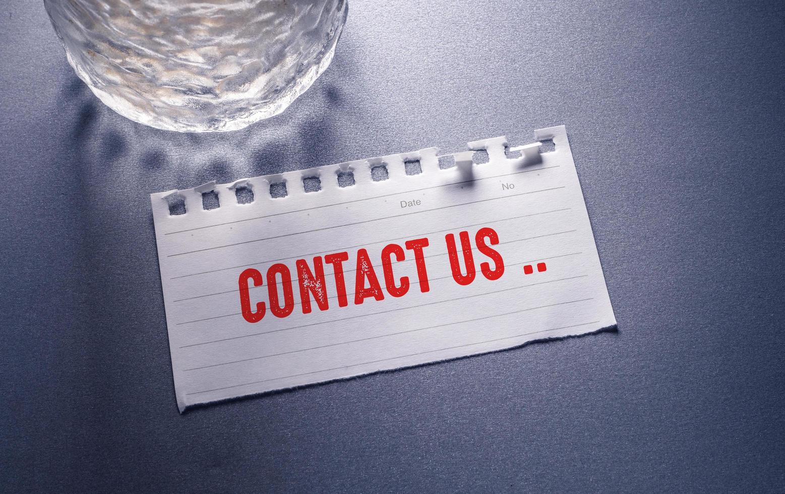 Contact us Business Concept idea photo
