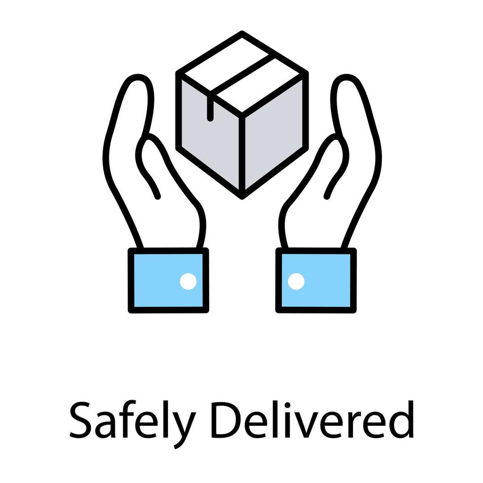 Safely Delivered Concepts vector