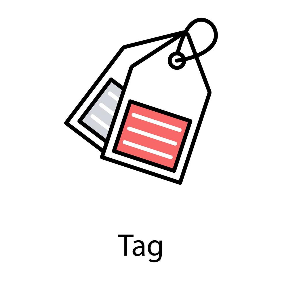 Trendy Tags Concepts vector
