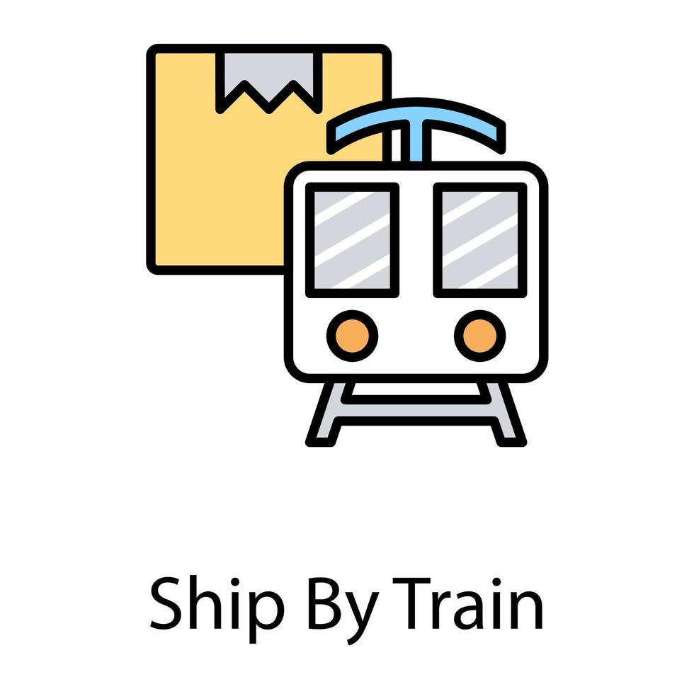 Ship By Train vector