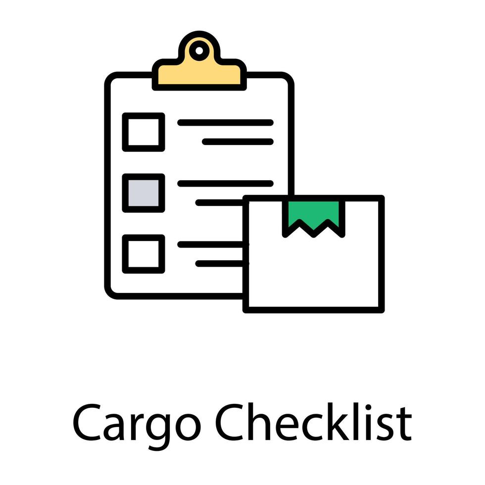 Cargo Checklist Concepts 5330042 Vector Art at Vecteezy