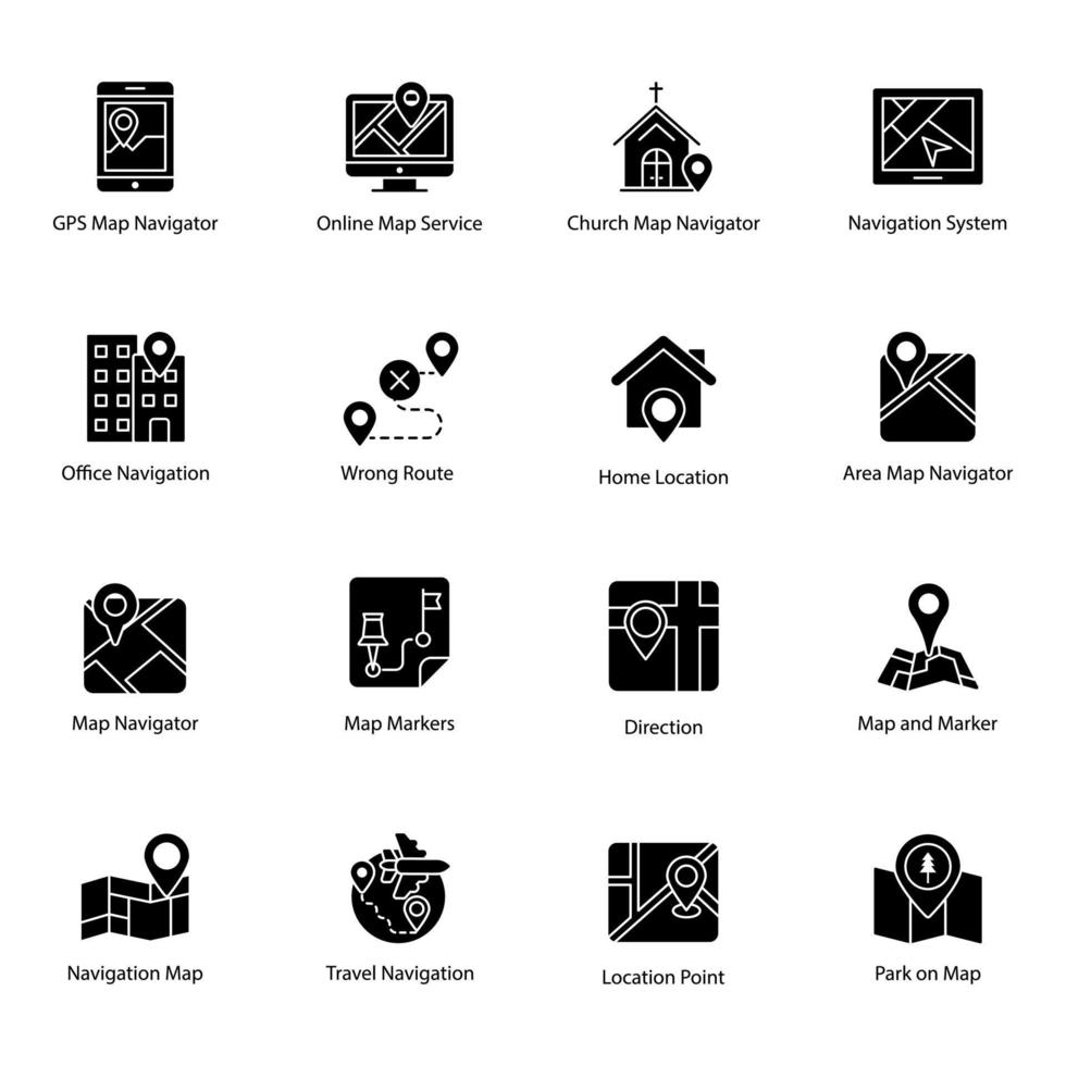 Parking Location Concepts vector