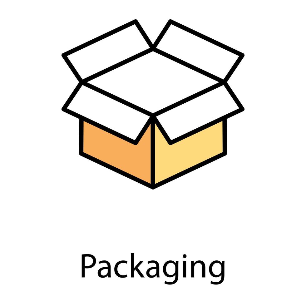 Trendy Packaging Concepts vector