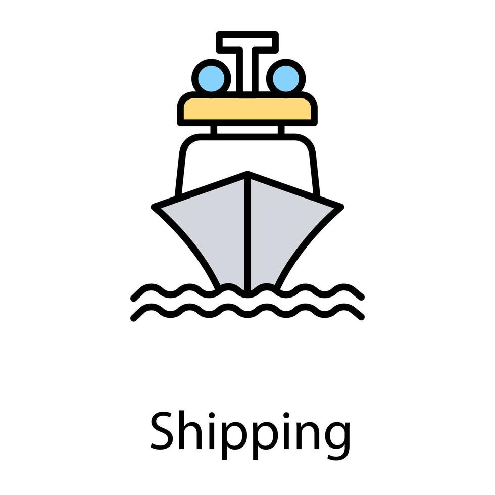 Trendy Shipping Concepts vector