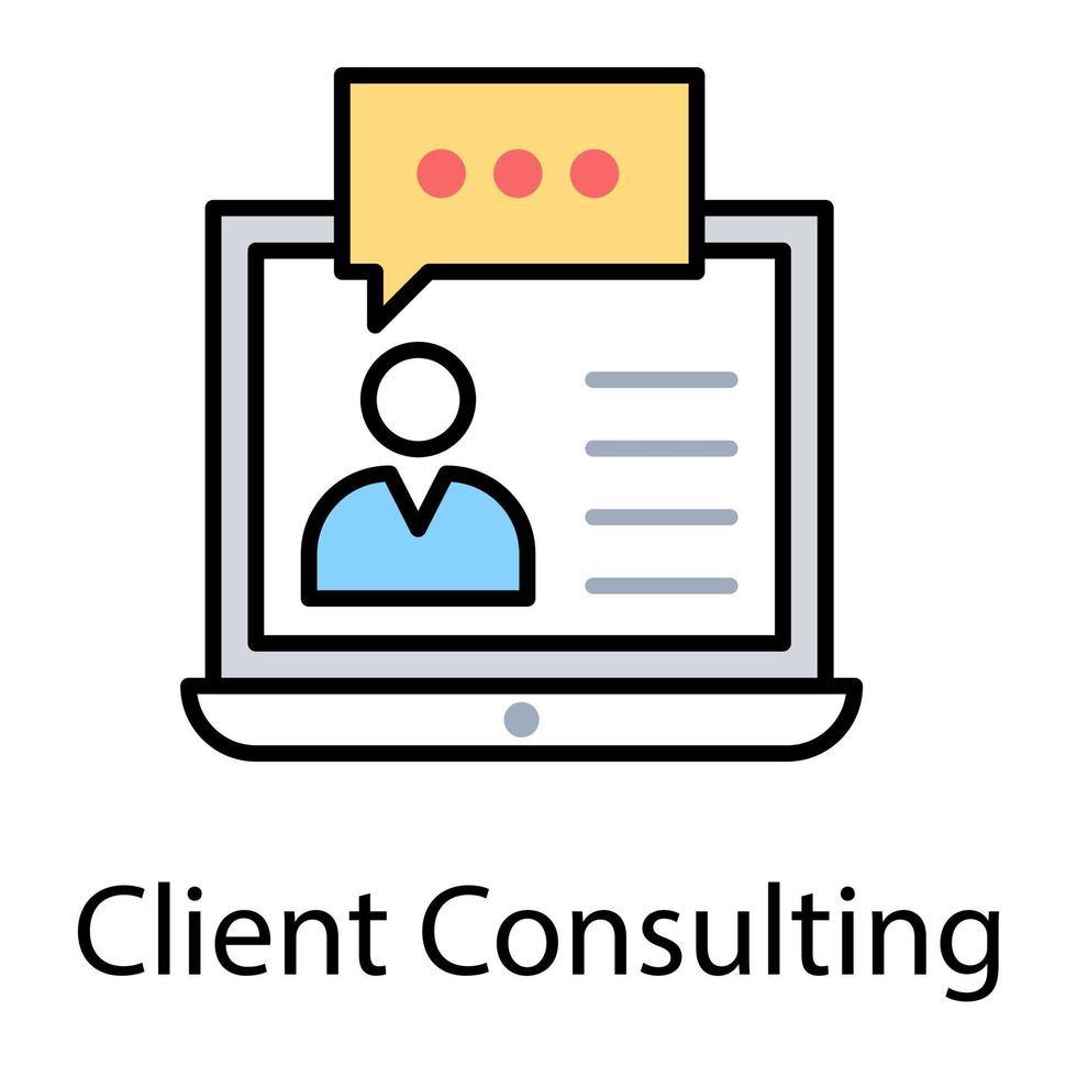 Online Consulting Concepts vector