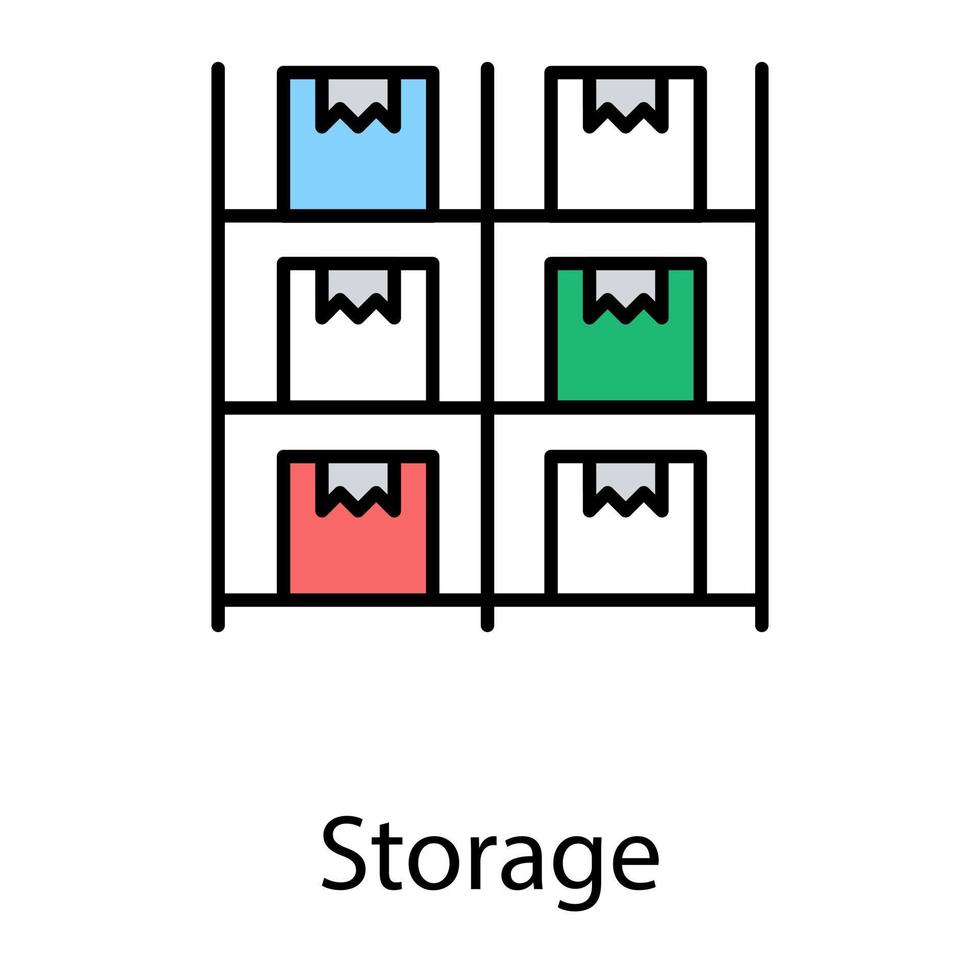 Trendy Storage Concepts vector
