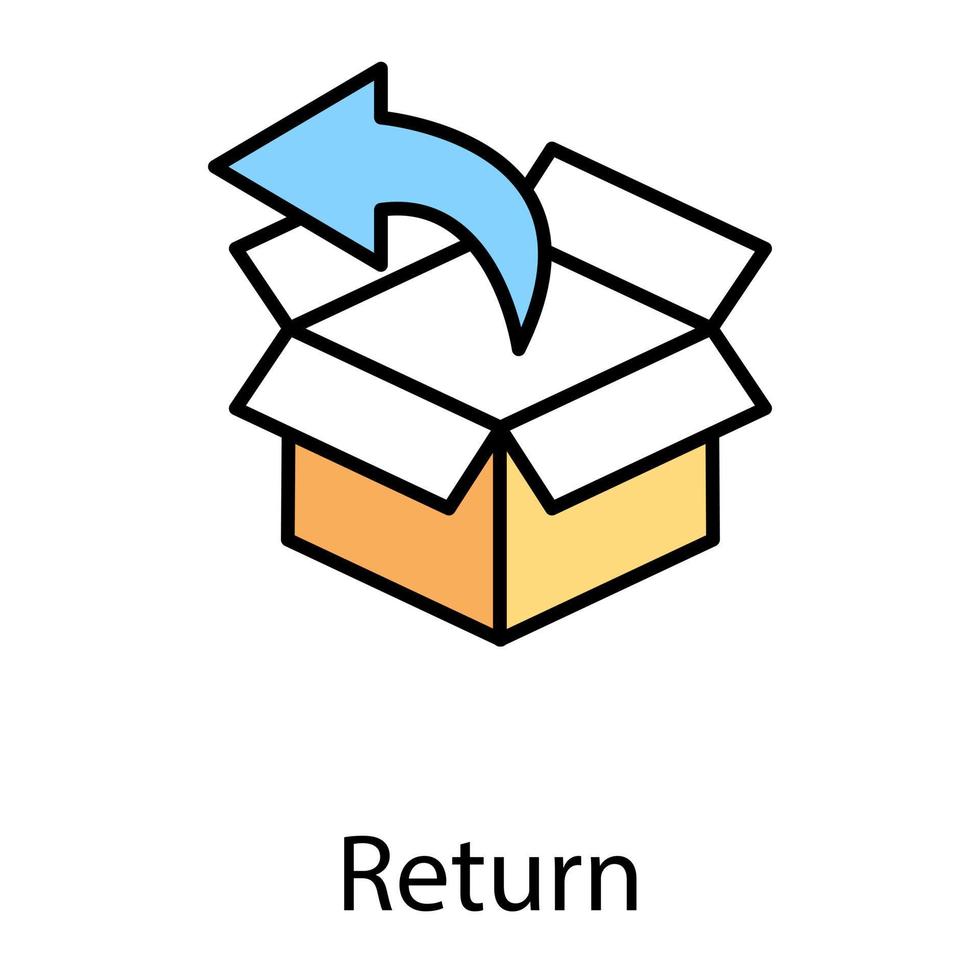 Trendy Return Concepts vector