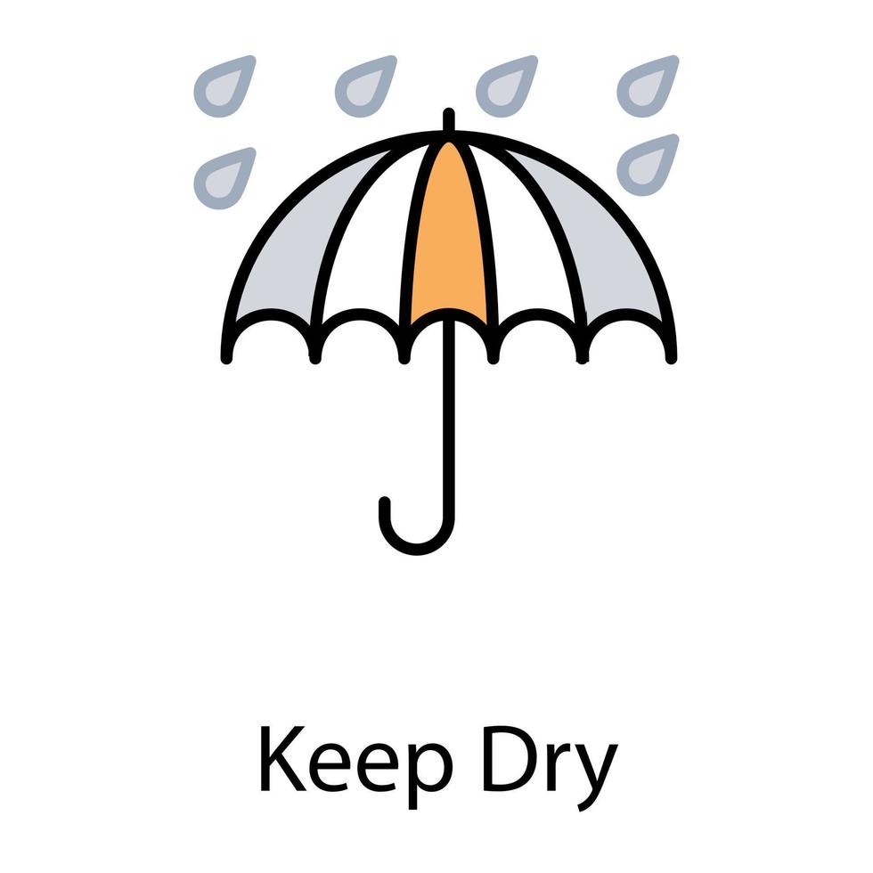 Keep Dry Concepts vector