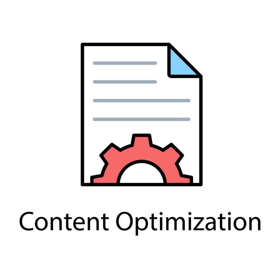 Content Optimization Concepts vector