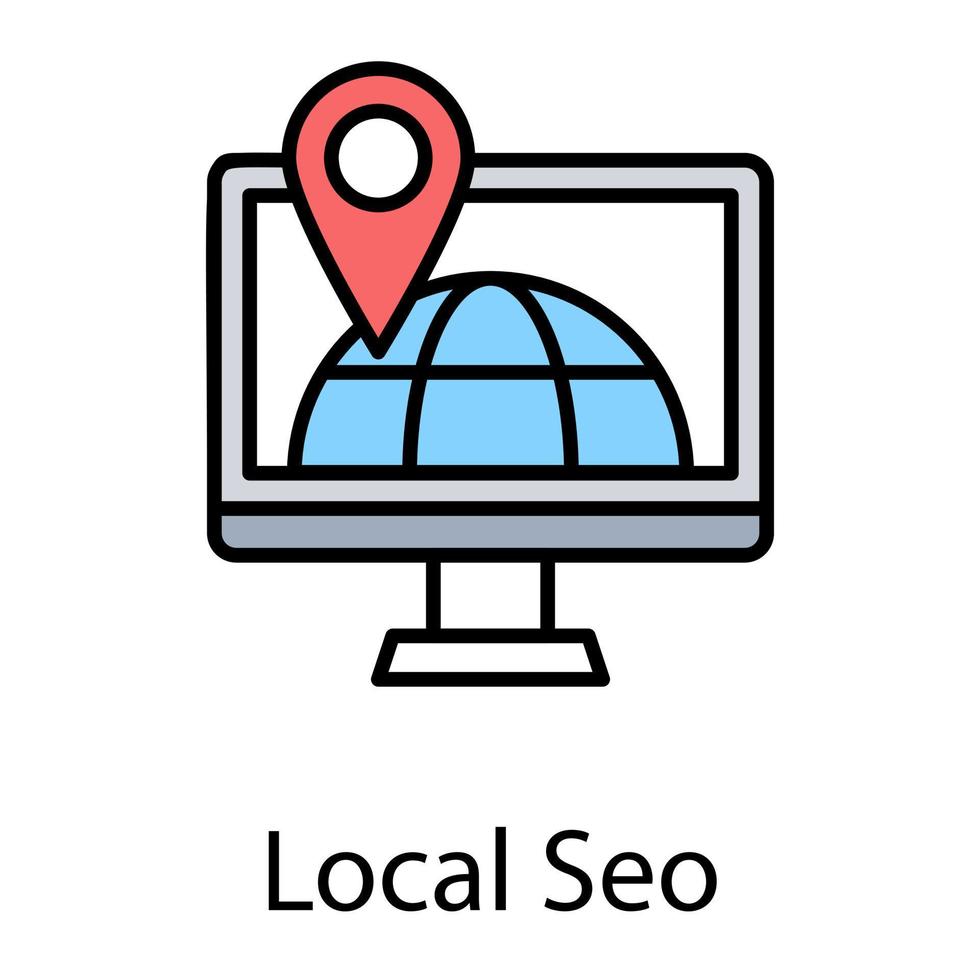 Local SEO Concepts vector