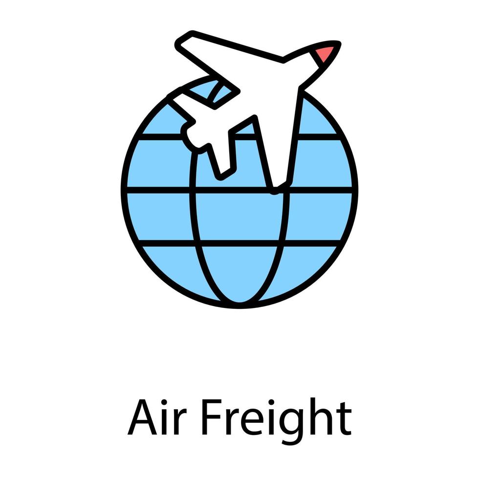 Trendy Airfreight Concepts vector