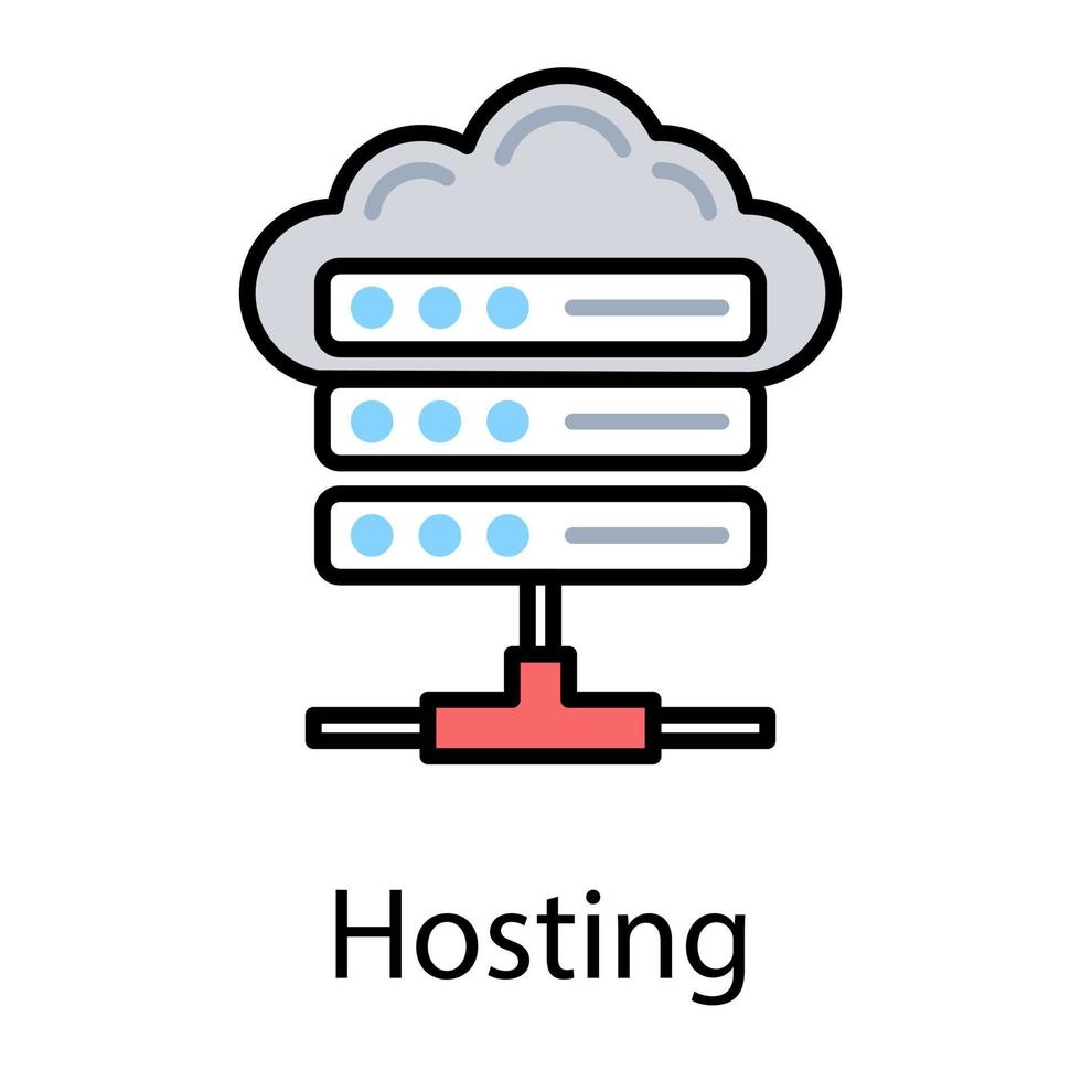 Cloud Database Concepts vector