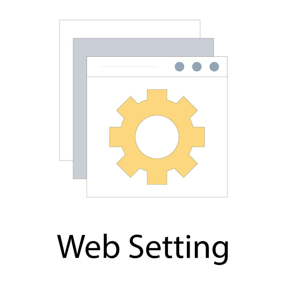 Web Setting Concepts vector