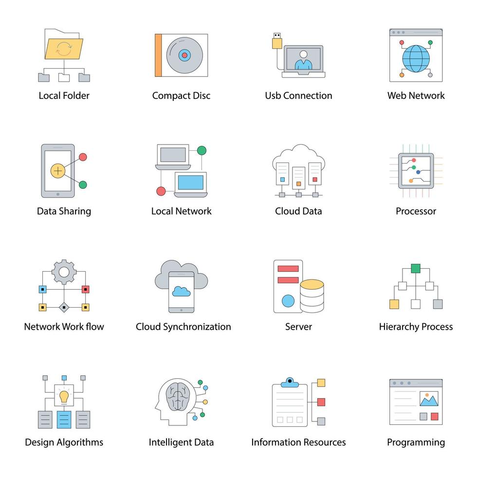 Machine Learning Concepts vector
