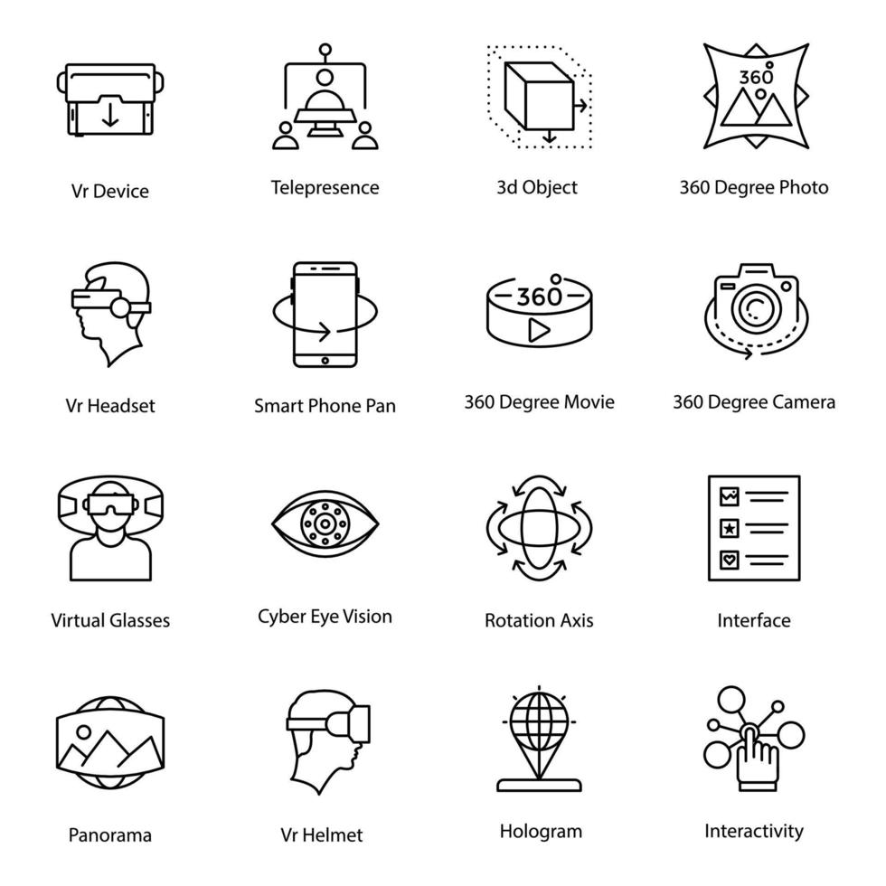 Virtual Reality Environment vector