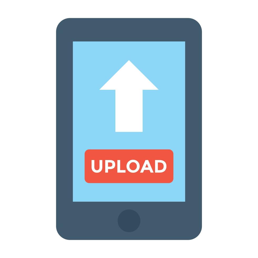 Mobile Uploading Concepts vector