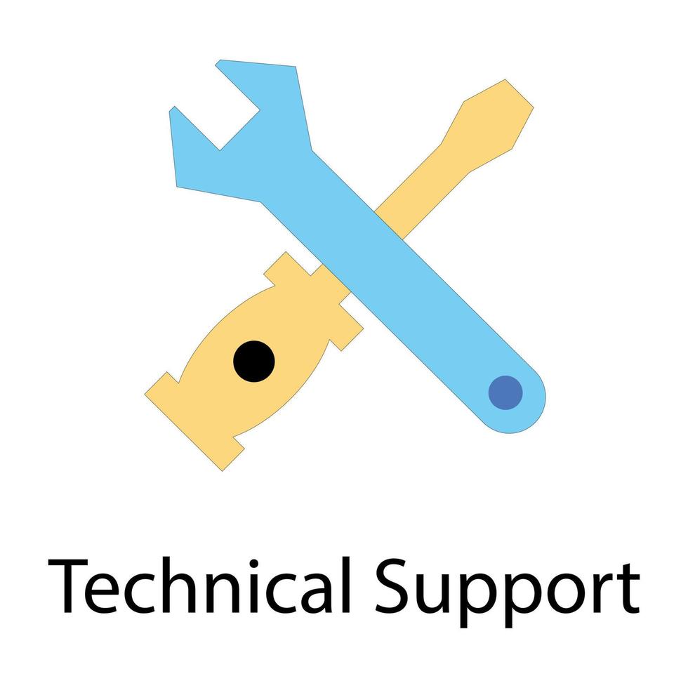 conceptos de soporte técnico vector