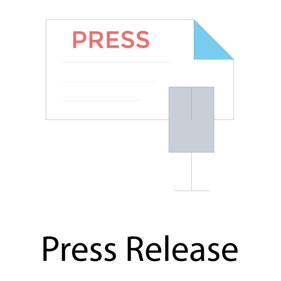 Press Release Concepts vector