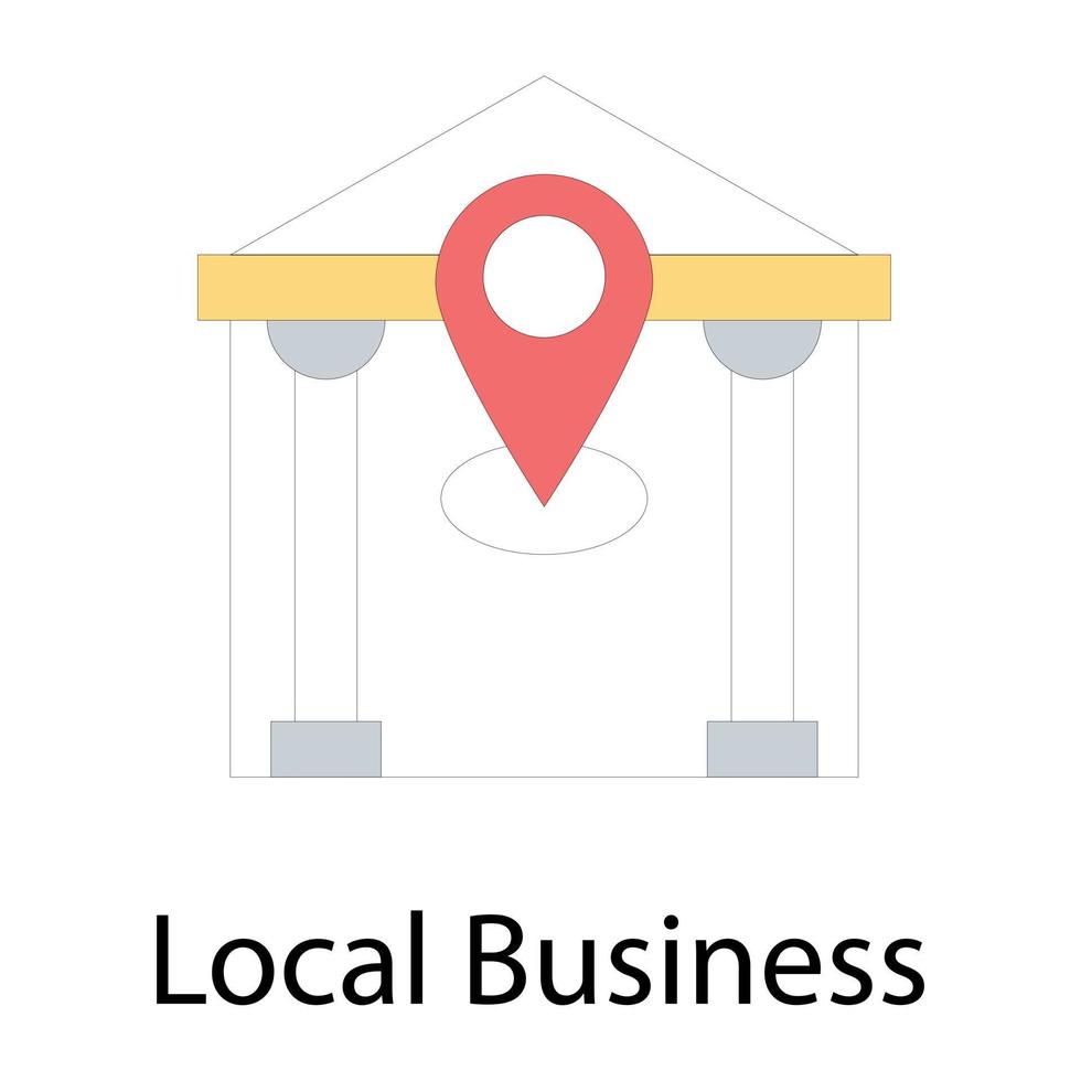 conceptos de negocios locales vector