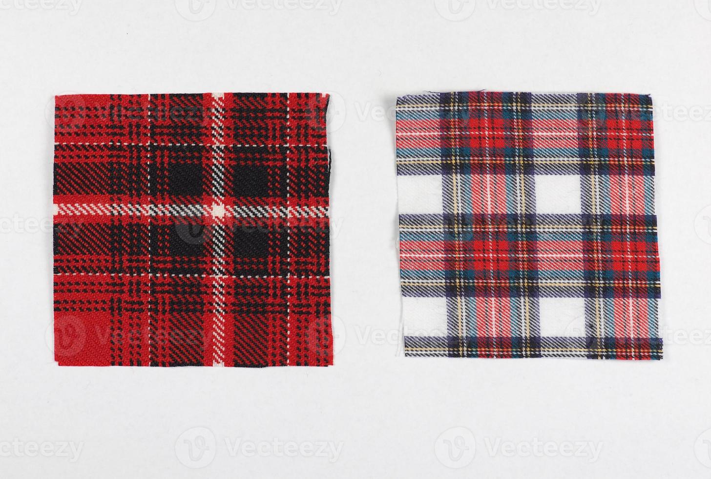 Tartan fabric sample photo