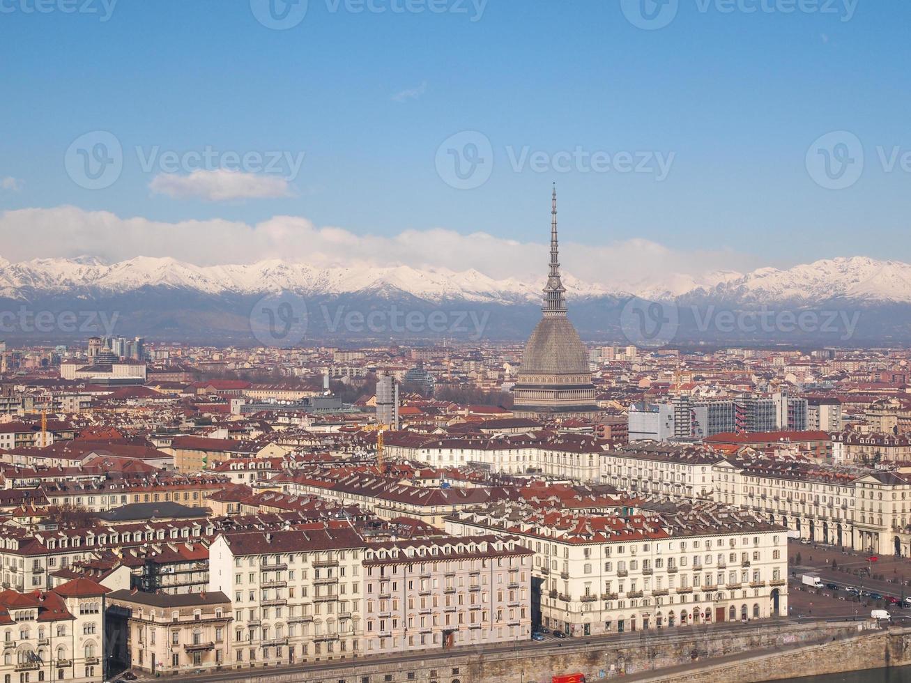 Aerial view of Turin photo