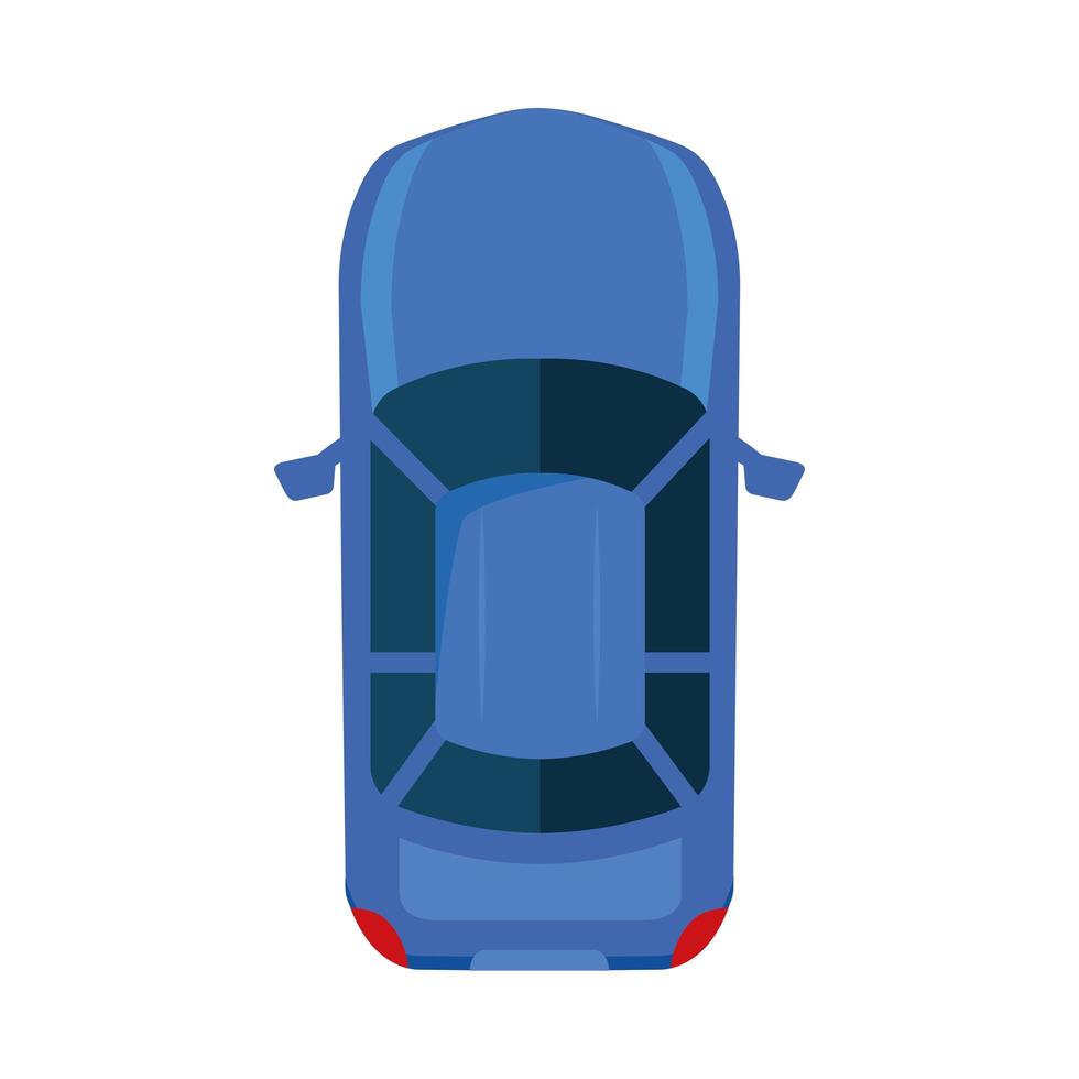 blue car airview vector