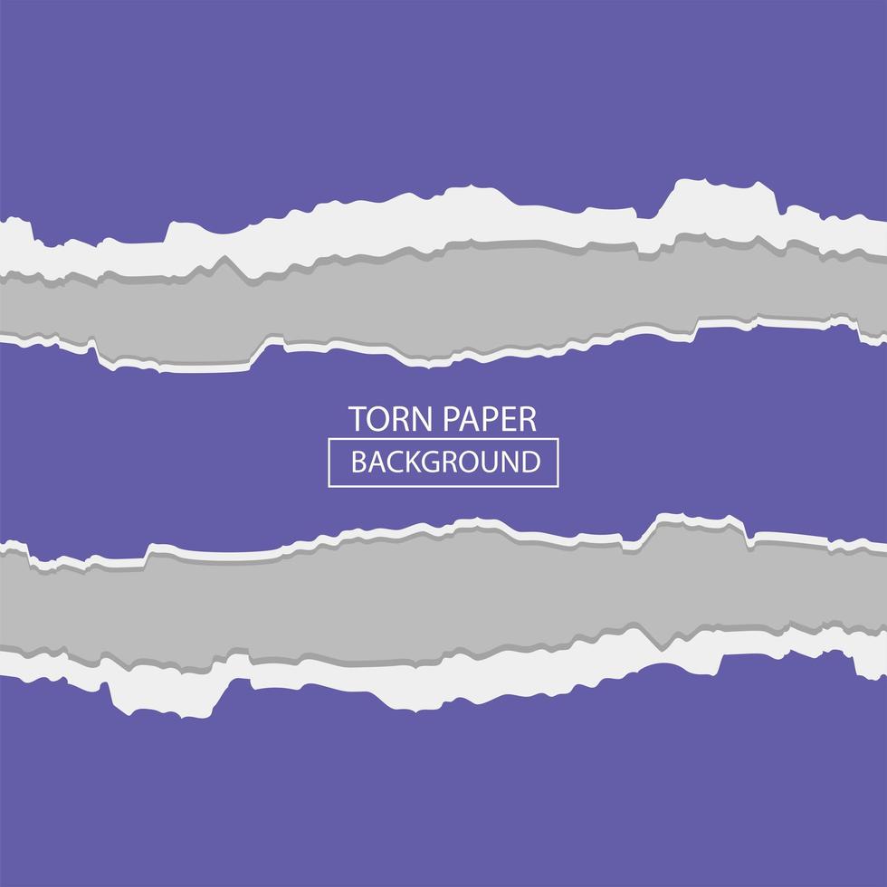 purple torn paper poster vector