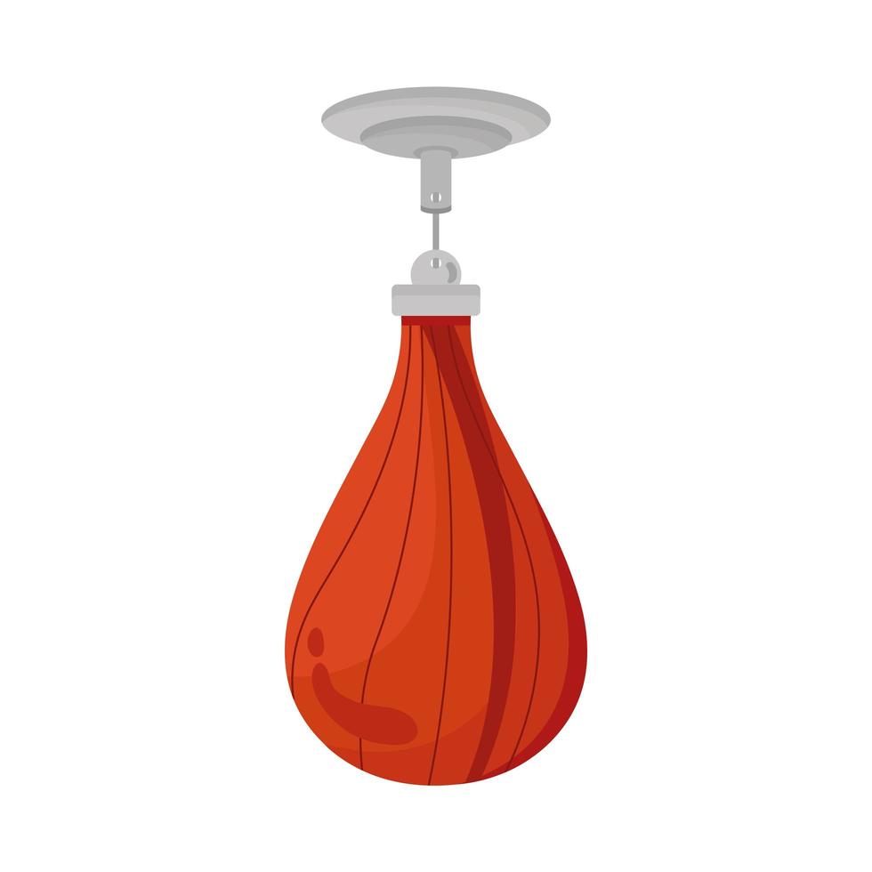 punching bag hanging vector